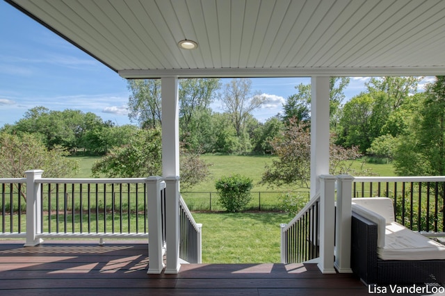 1706 Steff Ct SW, Wyoming, MI 49519 - wooden terrace featuring view of scattered trees