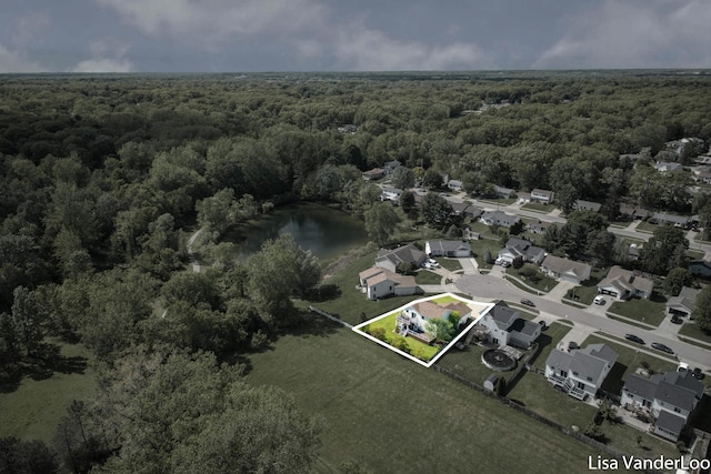 1706 Steff Ct SW, Wyoming, MI 49519 - aerial overview of property's location with property boundaries highlighted and nearby suburban area