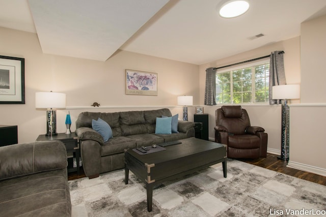 1706 Steff Ct SW, Wyoming, MI 49519 - living area featuring wood finished floors and baseboards