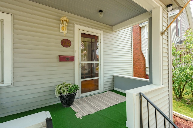 716 Price St, Saint Joseph, MI 49085 - view of exterior entry with a porch