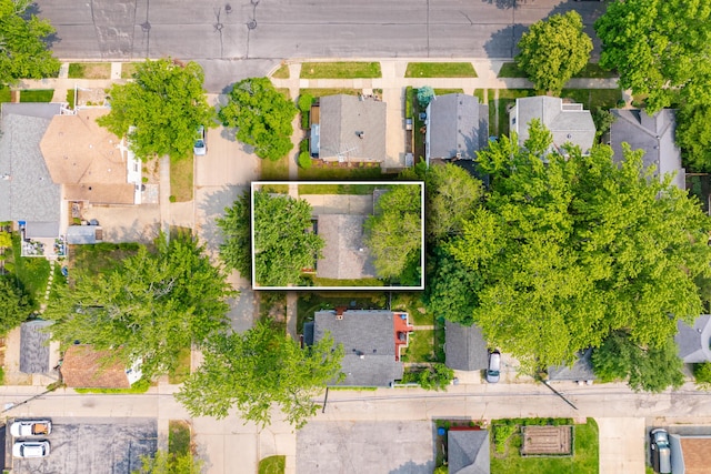 716 Price St, Saint Joseph, MI 49085 - aerial perspective of suburban area with property parcel outlined
