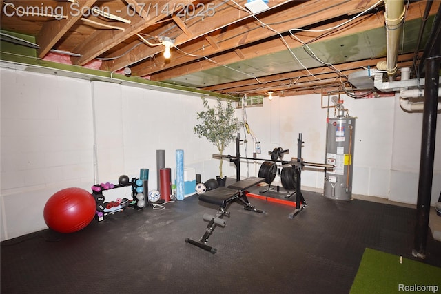 32965 Franklin Ct, Franklin, MI 48025 - workout room with water heater