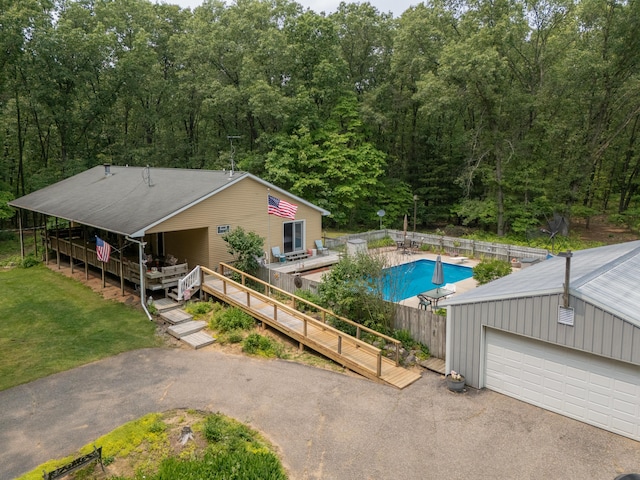 55840 Western Ave, Mattawan, MI 49071 - view of pool with a deck