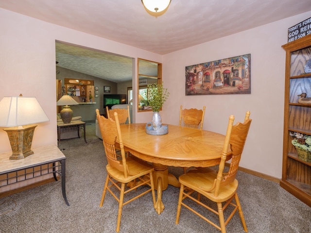55840 Western Ave, Mattawan, MI 49071 - carpeted dining area with vaulted ceiling