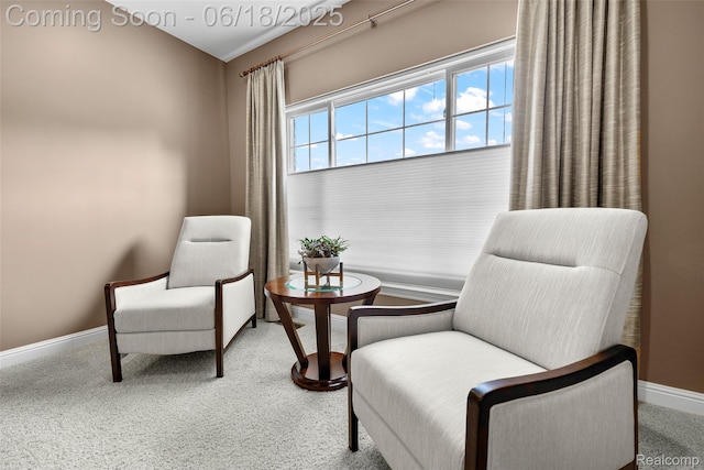 392 Gunston Ct, Troy, MI 48083 - sitting room featuring carpet and baseboards