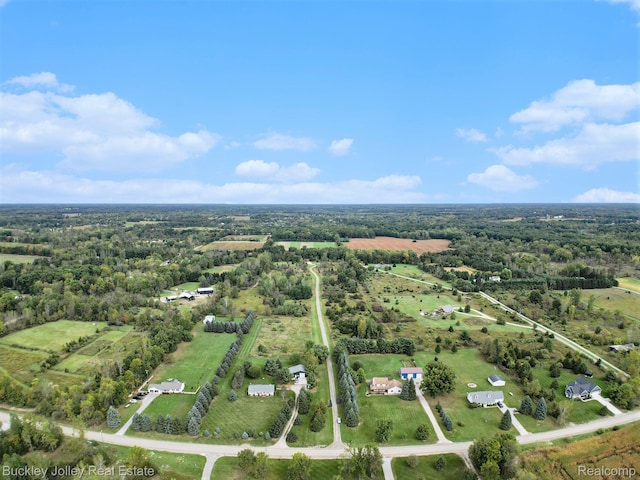 3278 Warner Rd, Howell, MI 48855 - aerial overview of property's location with rural landscape