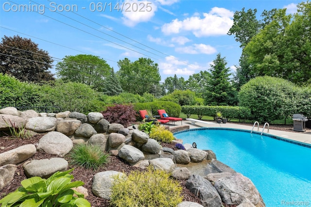 43115 Whisper Ct, Northville, MI 48168 - view of pool featuring grilling area