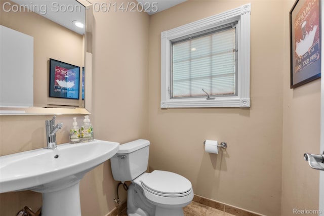 43115 Whisper Ct, Northville, MI 48168 - bathroom featuring toilet and tile patterned floors