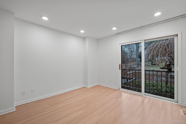 511 Brookside Ave, Birmingham, MI 48009 - spare room featuring light wood-style flooring and recessed lighting