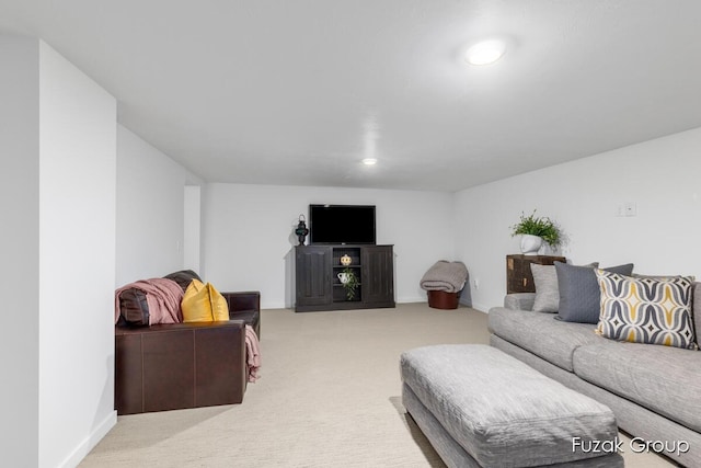 4733 136th Ave, Hamilton, MI 49419 - living room featuring carpet flooring and recessed lighting