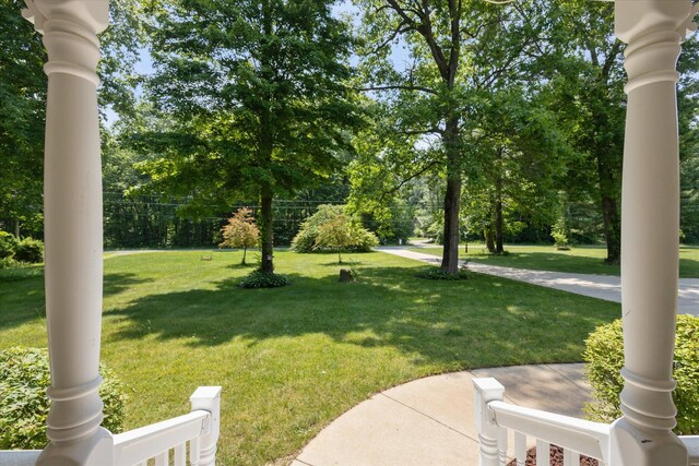 30170 Beeson St, Dowagiac, MI 49047 - view of grassy yard with view of wooded area