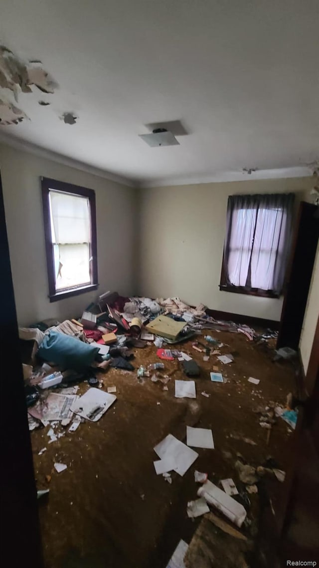 193 Division St, River Rouge, MI 48218 - bedroom with multiple windows and ornamental molding