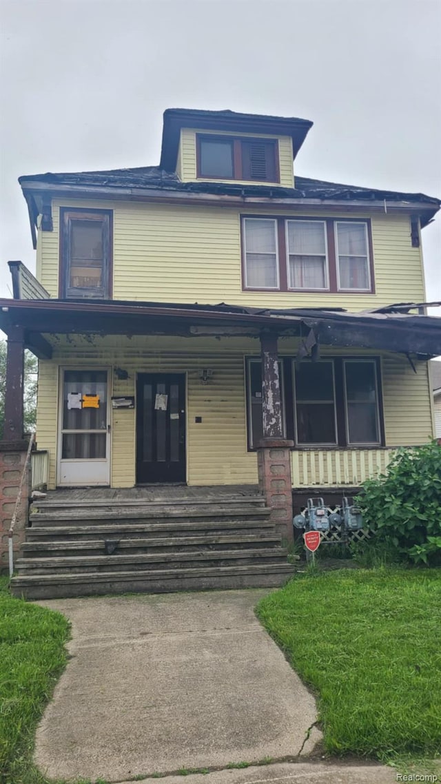 193 Division St, River Rouge, MI 48218 - traditional style home featuring a porch