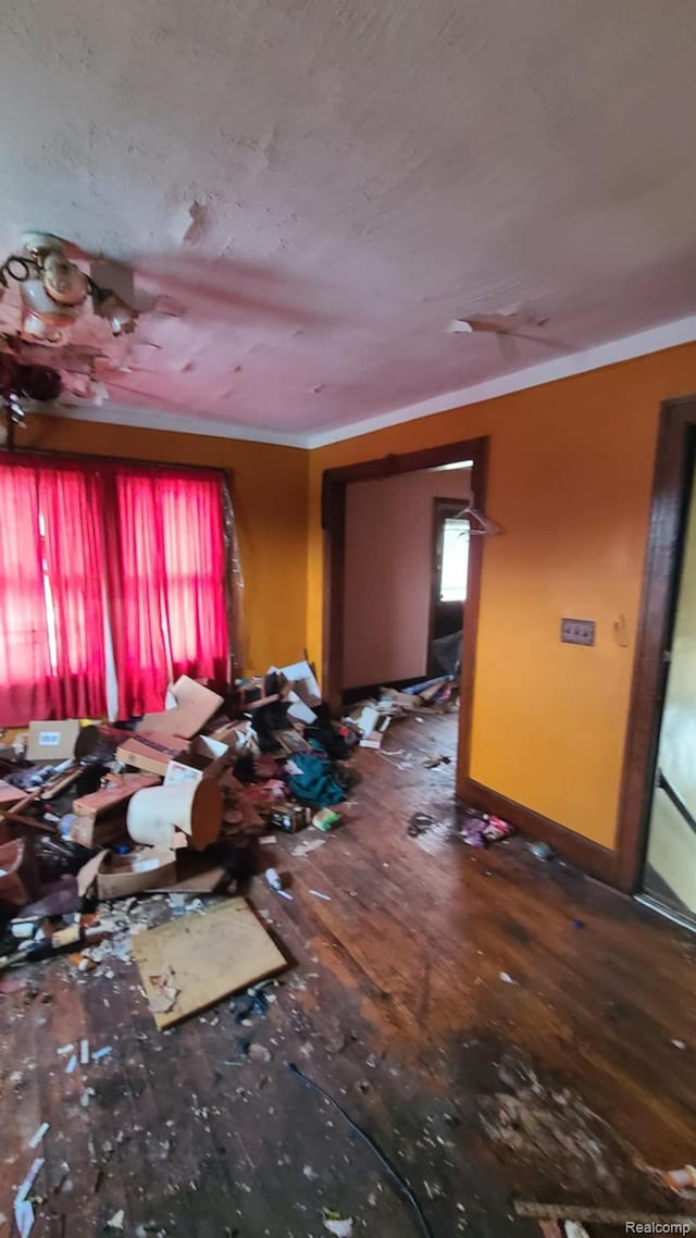 193 Division St, River Rouge, MI 48218 - spare room with wood-type flooring