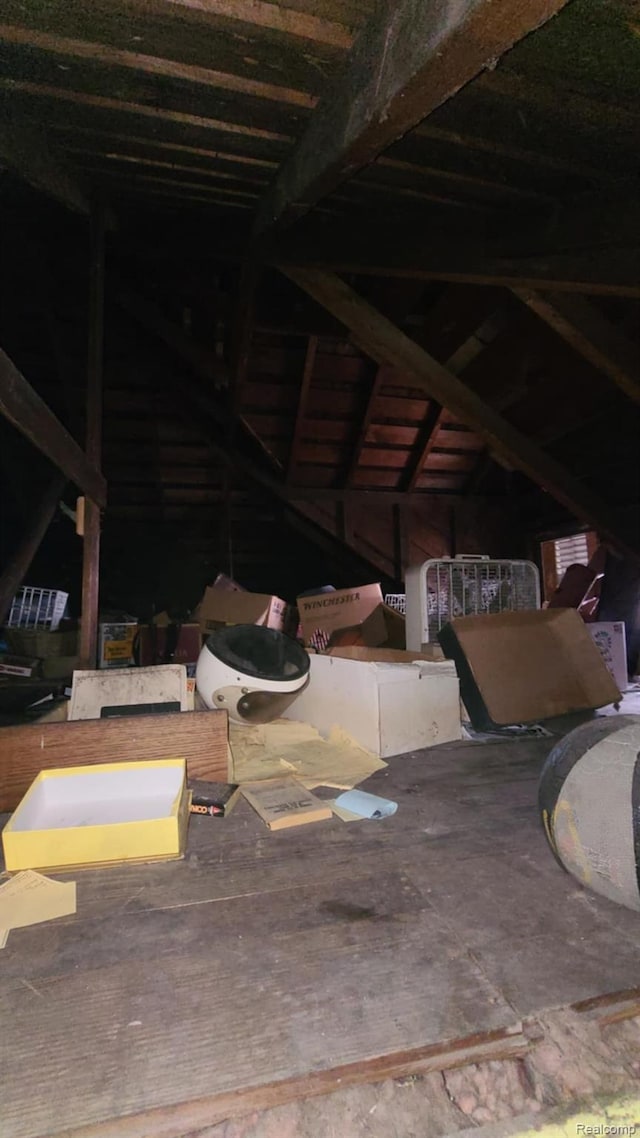 193 Division St, River Rouge, MI 48218 - view of unfinished attic