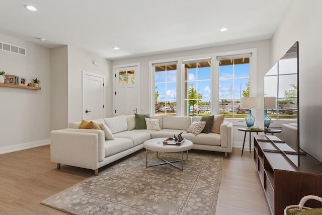 929 Harbor Dr E # 27, Saint Joseph, MI 49085 - living room with wood finished floors and recessed lighting
