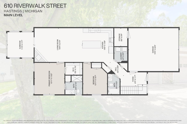 610 Riverwalk St Unit 18, Hastings, MI 49058 - view of floor plan / room layout