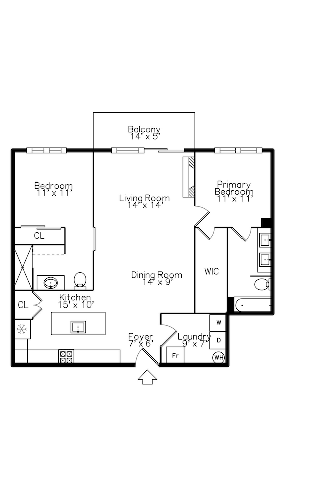 293 N 2nd St Unit 201, Brighton, MI 48116 - view of room layout