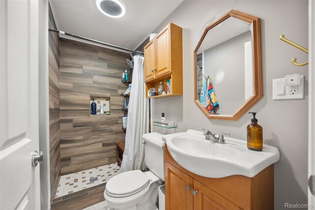 27728 Larchmont St, Saint Clair Shores, MI 48081 - full bathroom with vanity and tiled shower