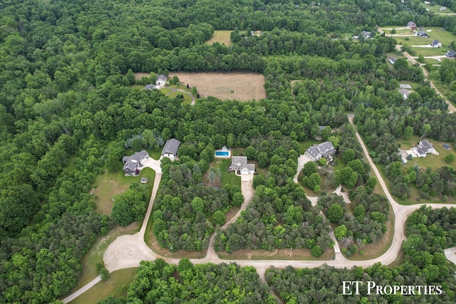 12150 W Devis Rd, West Olive, MI 49460 - aerial overview of property's location with a forest