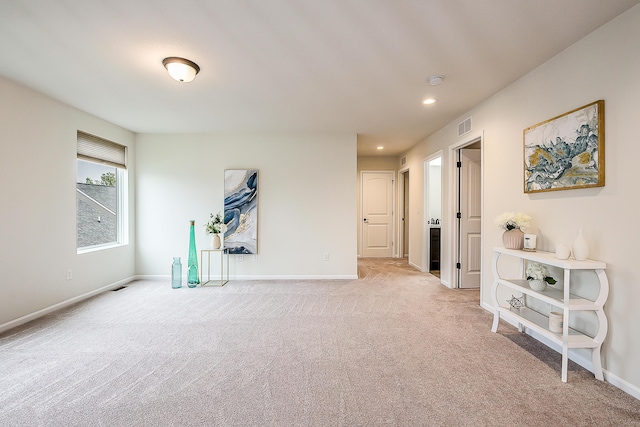 2767 St Regis Way, Ann Arbor, MI 48105 - unfurnished room with light colored carpet, recessed lighting, and a smoke detector