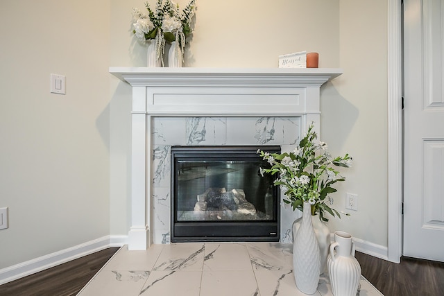 2767 St Regis Way, Ann Arbor, MI 48105 - detailed view of a premium fireplace and baseboards