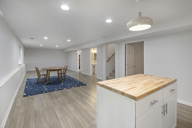 5973 Woodsong Way, Kalamazoo, MI 49009 - rec room featuring light wood-style floors and recessed lighting