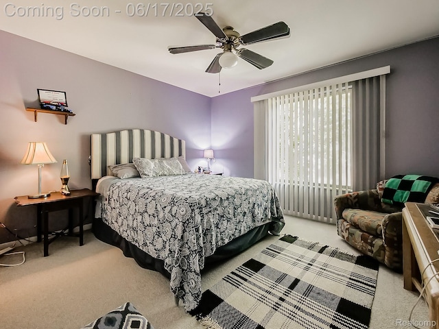 16820 Edloytom Way Unit 172, Clinton Township, MI 48038 - bedroom with carpet flooring and a ceiling fan