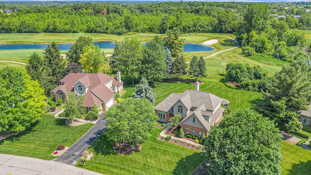 712 Dornoch Dr, Ann Arbor, MI 48103 - drone / aerial view of a nearby body of water and a golf club