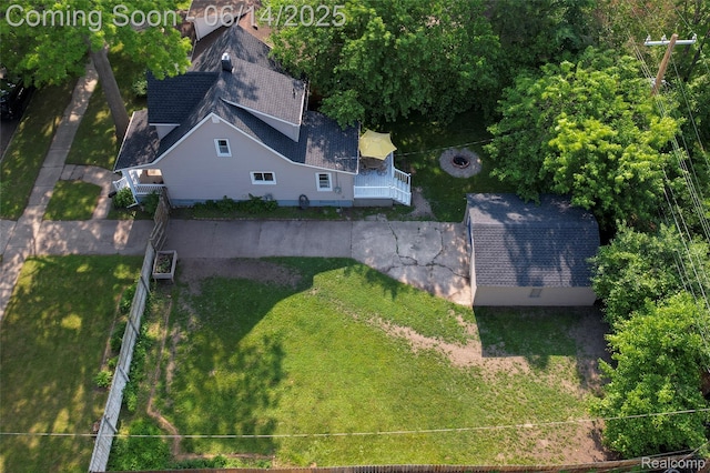 1217 E Madge Ave, Hazel Park, MI 48030 - view from above of property