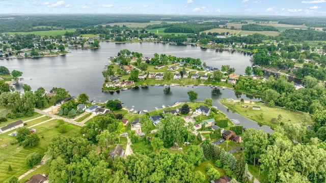 13832 Grandview Dr, Cement City, MI 49233 - aerial view of property and surrounding area with a nearby body of water