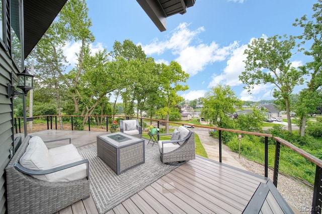 13832 Grandview Dr, Cement City, MI 49233 - deck with outdoor lounge area