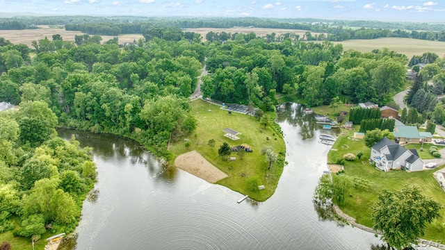 13832 Grandview Dr, Cement City, MI 49233 - aerial view of property's location featuring a nearby body of water