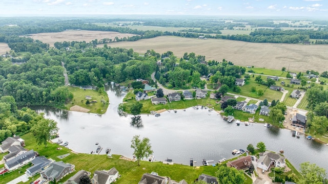 13832 Grandview Dr, Cement City, MI 49233 - aerial perspective of suburban area featuring a nearby body of water