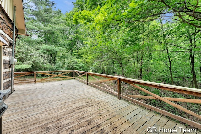 8607 S Ferris Ave, Newaygo, MI 49337 - view of wooden terrace