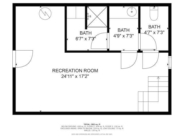 8607 S Ferris Ave, Newaygo, MI 49337 - view of property floor plan