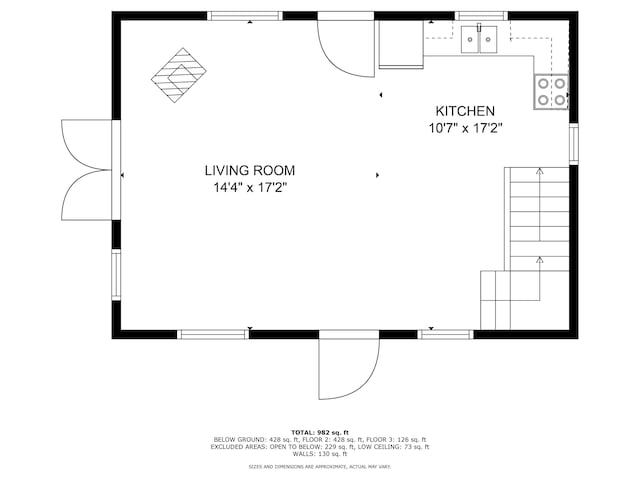 8607 S Ferris Ave, Newaygo, MI 49337 - view of floor plan / room layout