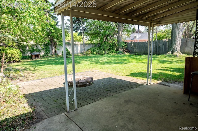 30320 Moulin Ave, Warren, MI 48088 - fenced backyard featuring a patio area