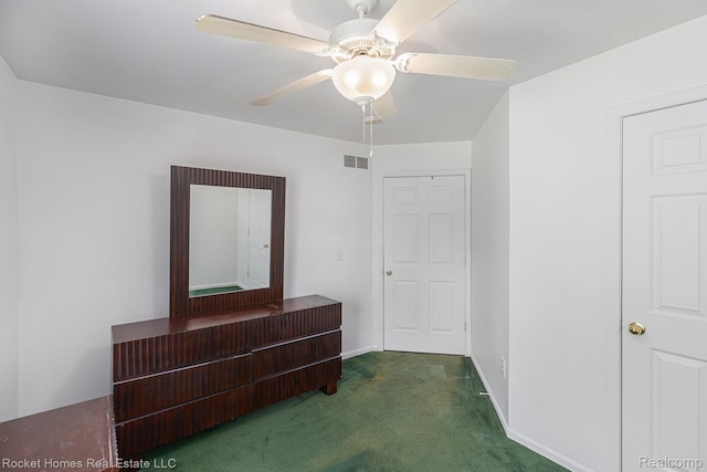 354 Ferry Ave, Pontiac, MI 48341 - unfurnished bedroom with carpet floors and ceiling fan