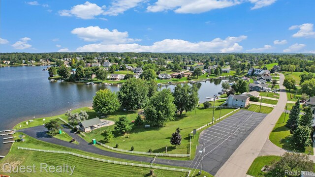 14050 Shannon Dr, Cement City, MI 49233 - aerial view of residential area with a large body of water
