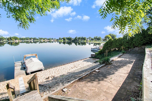 14050 Shannon Dr, Cement City, MI 49233 - dock featuring a water view
