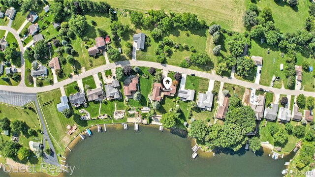 14050 Shannon Dr, Cement City, MI 49233 - aerial view of property's location featuring a nearby body of water and nearby suburban area