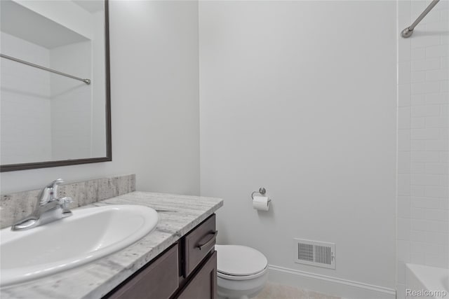 47467 Bayside Cir W, Chesterfield, MI 48047 - bathroom featuring vanity and bathtub / shower combination