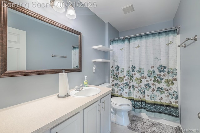 894 Canyon Creek Dr, Holly, MI 48442 - full bath with vanity, tile patterned floors, and shower / bath combination with curtain