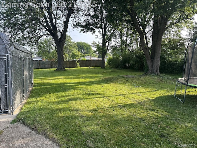 13203 Frazho Rd, Warren, MI 48089 - view of yard with a trampoline