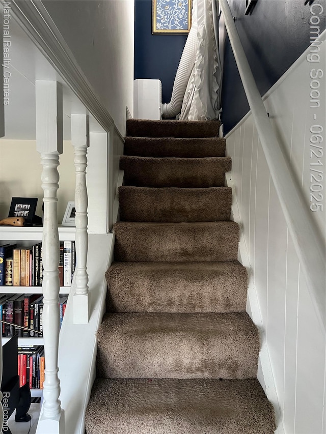 13203 Frazho Rd, Warren, MI 48089 - staircase featuring carpet