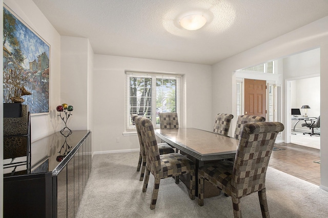 5448 Waterfield Ct, Ann Arbor, MI 48108 - dining room with light carpet and a textured ceiling