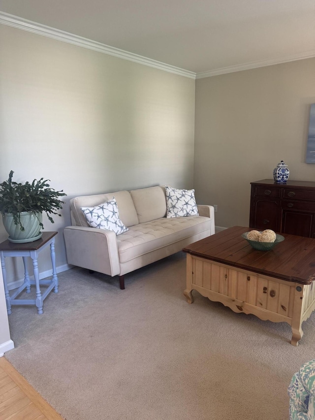 6927 Plum Hollow Cir, Kalamazoo, MI 49009 - living area with ornamental molding and light colored carpet