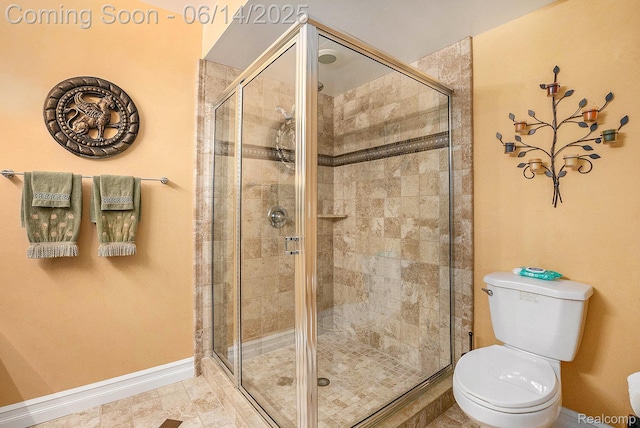 4322 Darlene Dr, Commerce Twp, MI 48382 - bathroom featuring toilet and a stall shower