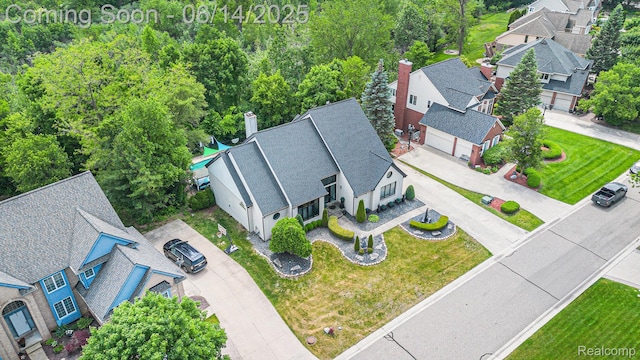 4322 Darlene Dr, Commerce Twp, MI 48382 - aerial view of residential area